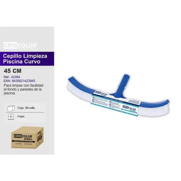 Piscina Cepillo Curvo 45cm R-42394