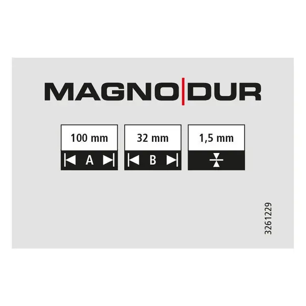 Charniere acier zingue Magnodur 100x32, SUKI - SUKI