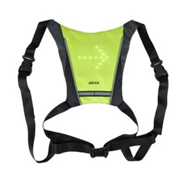 Gilet signalétique LED vert et noir