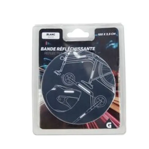 Bande réfléchissante adhésive blanche 1,5m