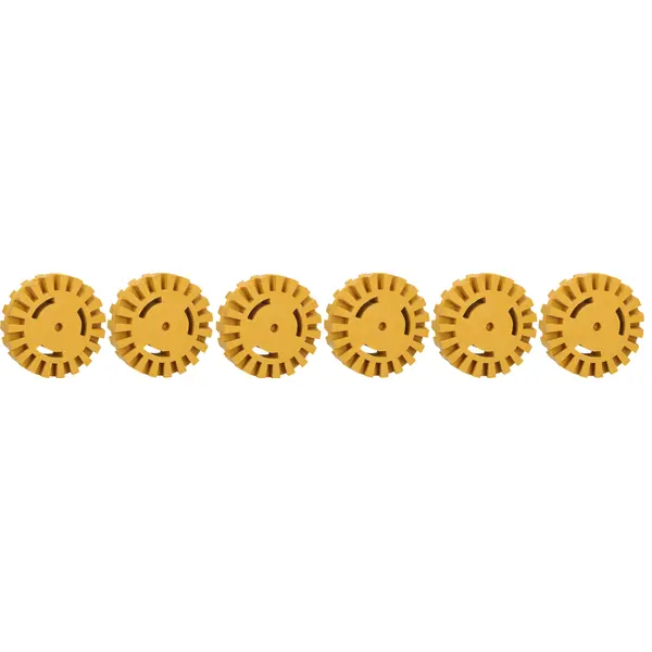 Gommes de nettoyage avec lamelles, Ø 100 x 26 mm, pack de 6