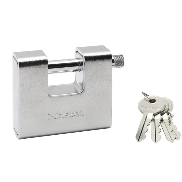 Cadenas à clé en zinc, MASTER LOCK, l.80 mm - MASTER LOCK