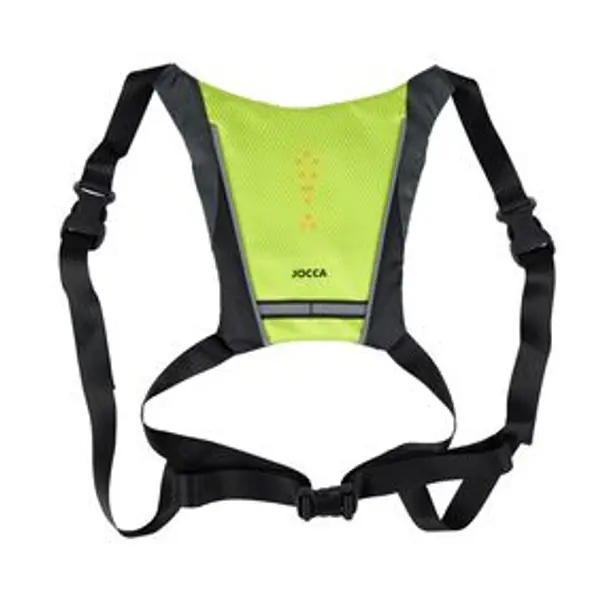 Gilet signalétique LED vert et noir