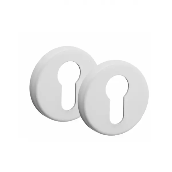 Paire de rosaces blanc, trou de cylindre - THIRARD