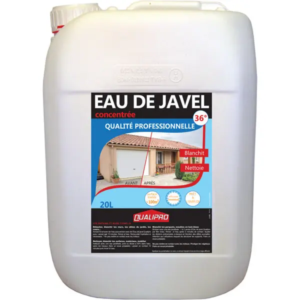 Eau de javel 20 L pour nettoyer, blanchir, désinfecter