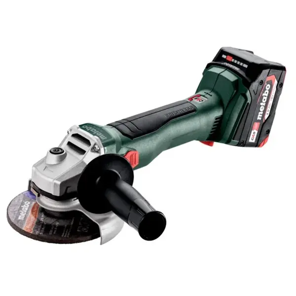 Meuleuse 125 mm 18 V W 18 L BL 9-125 - 2x4Ah - 34mm - Coffret metaBOX - batterie incluse - Metabo