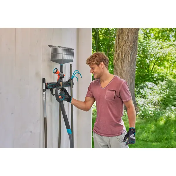 Support mural combisystem FLEX pour ranger les outils de jardin - GARDENA