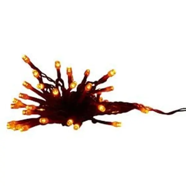 Guirlande extérieure 48 LED orange