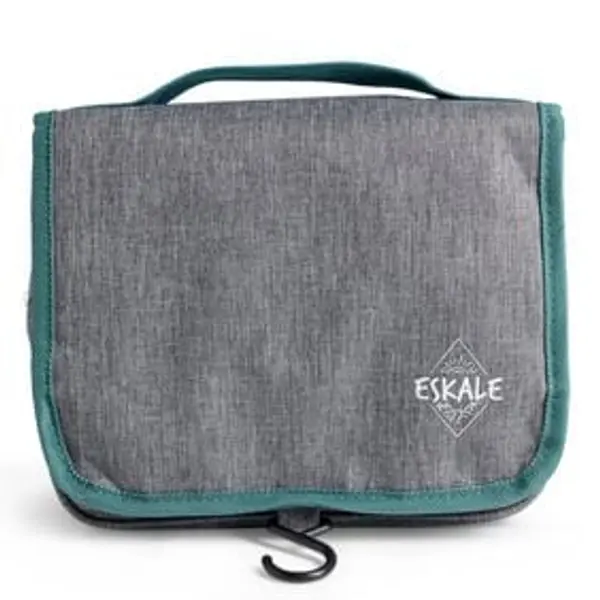 Organiseur camping tissu gris et bleu 15L