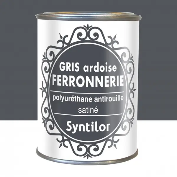 Peinture ferronnerie extérieur SYNTILOR, gris ardoise, 0.25 l - SYNTILOR