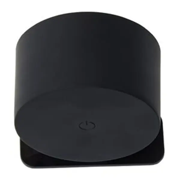 Applique murale nomade rechargeable noir Ø7,5x4,5cm