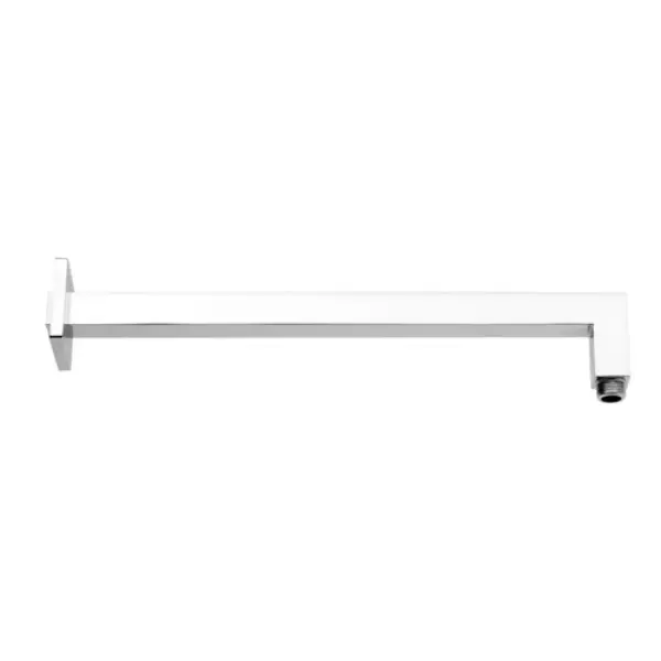 Bras de douche mural carré 25X25 L39CM LAITON CHROME