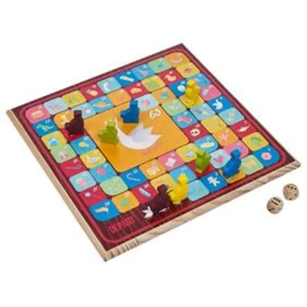 Jeu de l'oie pliable en bois