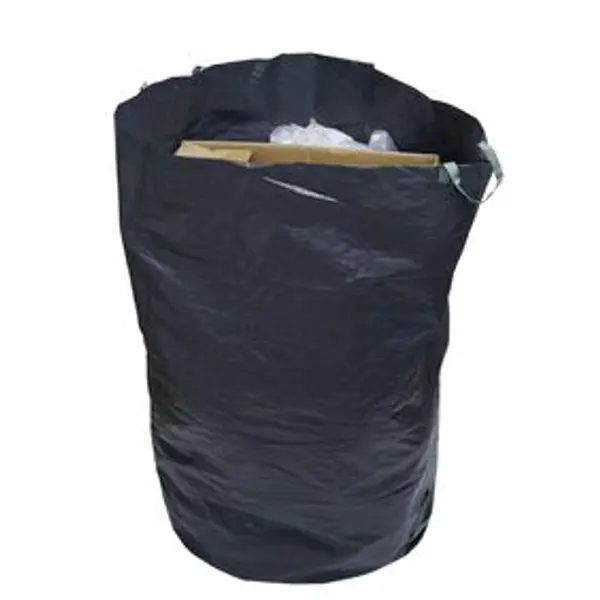 Sac de jardin 400L plastique vert avec poignées