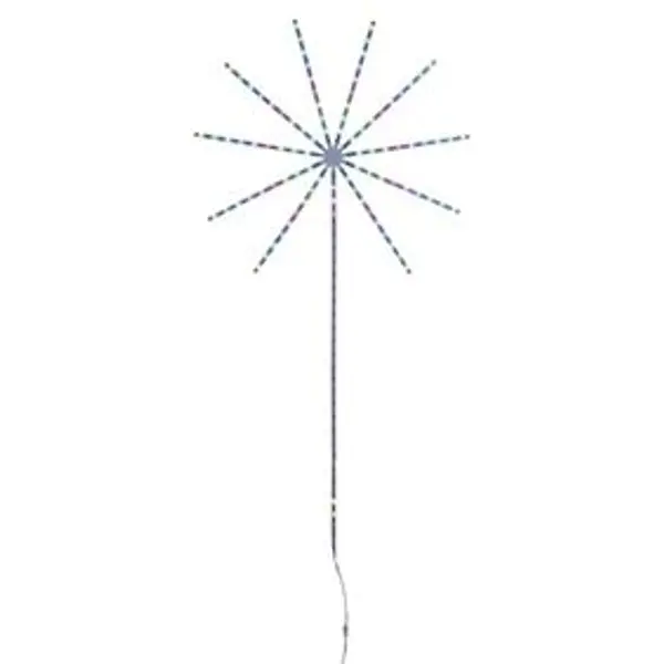 Feu d'artifice led couleurs changeantes H138cm