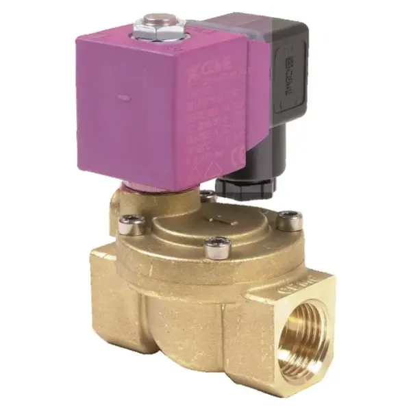 Électrovanne laiton normalement fermée ESM86 Femelle - Femelle 24v 0,3 à 10bars
