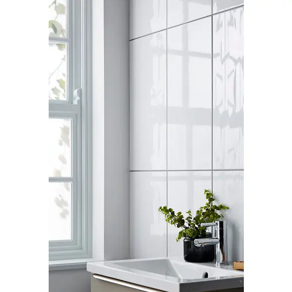 Carrelage mural "Perouso" blanc - l. 30 x L. 60 cm