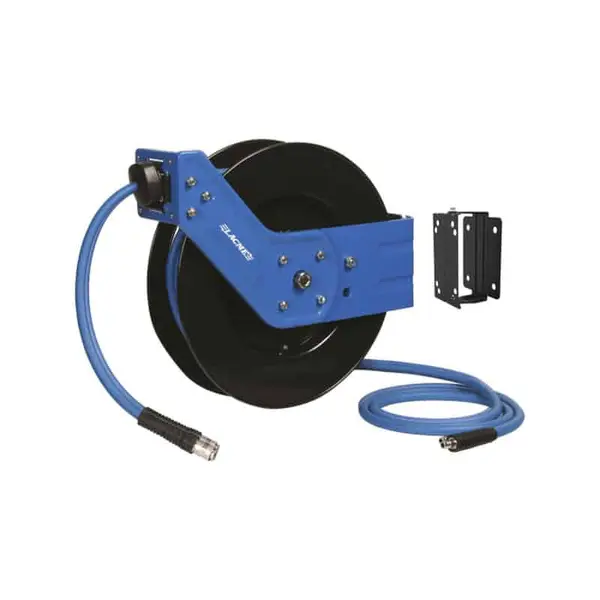 LACME Enrouleur auto 10m +2m Ø9.5mm LACM'FLEX + support - 326210