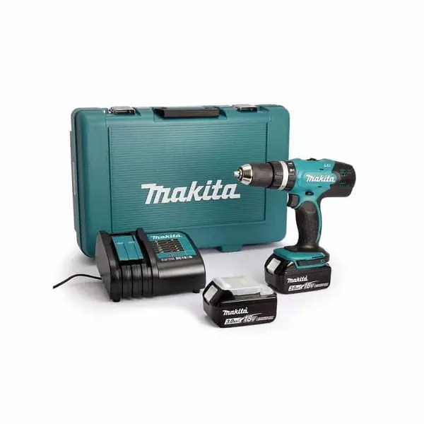 MAKITA Perceuse à percussion 18V LXT 2x3 Ah en Coffret - DHP453SFE