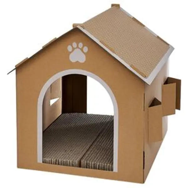 Maison pour chat à décorer avec grattoir intégré