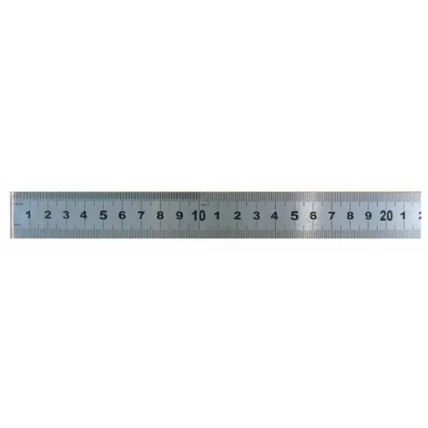 Reglet inox chromé mat 500mm 30x1mm Wilmart