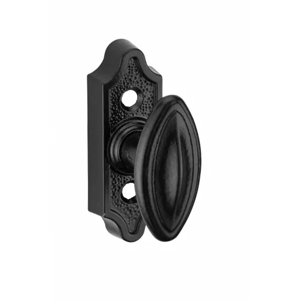 Bouton rustique pour fenêtre, carré 7mm, noir - THIRARD