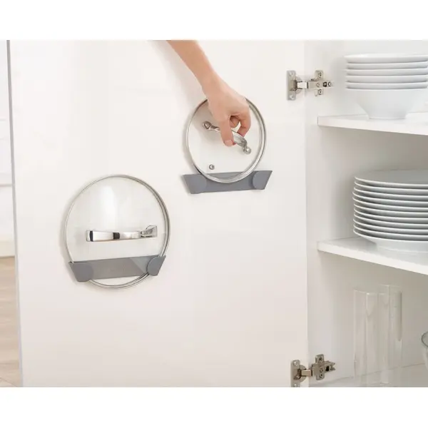 3 supports adhésif pour couvercles gris JOSEPH & JOSEPH - JOSEPH JOSEPH