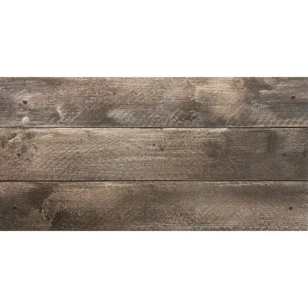 Carrelage de sol extérieur "Bois rustique" marron - l. 31 x L. 62 cm