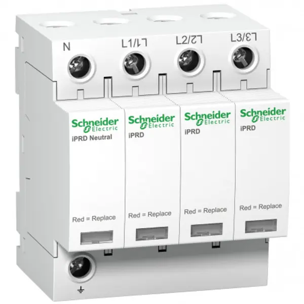 A9L20601 Schneider - Parafoudre triphasé + neutre de type 2 iPRDR20r - 20kA - report de signalisation