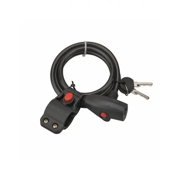 Antivol à clé Twisty, câble acier, vélo, 8mmx1.5m, 2 clés - THIRARD