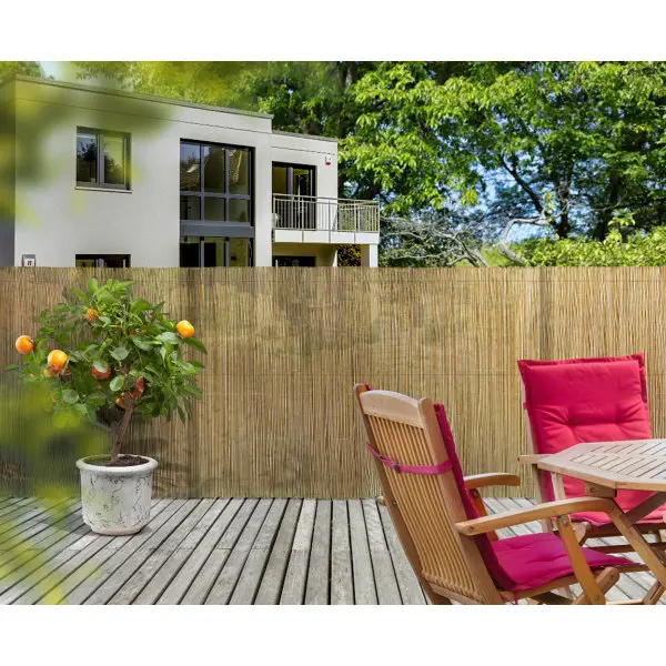 Canisse synthétique motif osier H. 100 x L. 300 cm