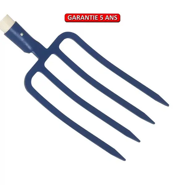 Fourche à bêcher douille 4 dents 29 cm sans manche - PERRIN