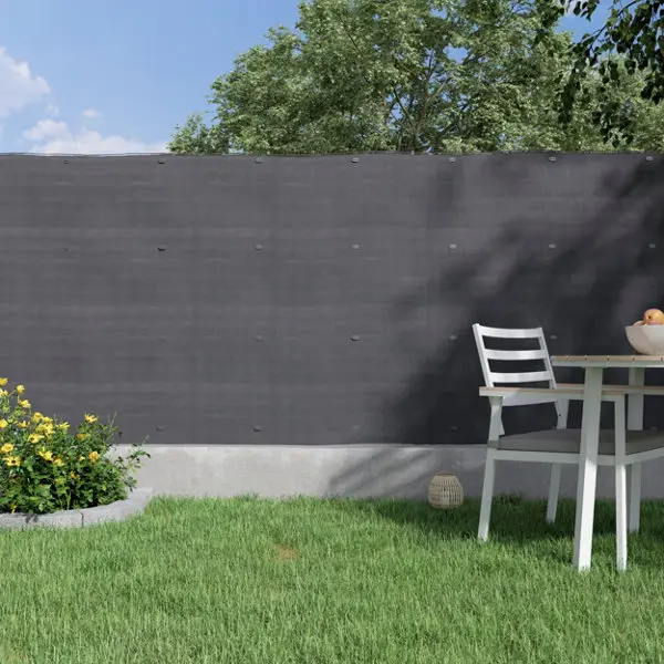 Brise-vue occultant en polyéthylène gris H. 180 cm x L. 10 m