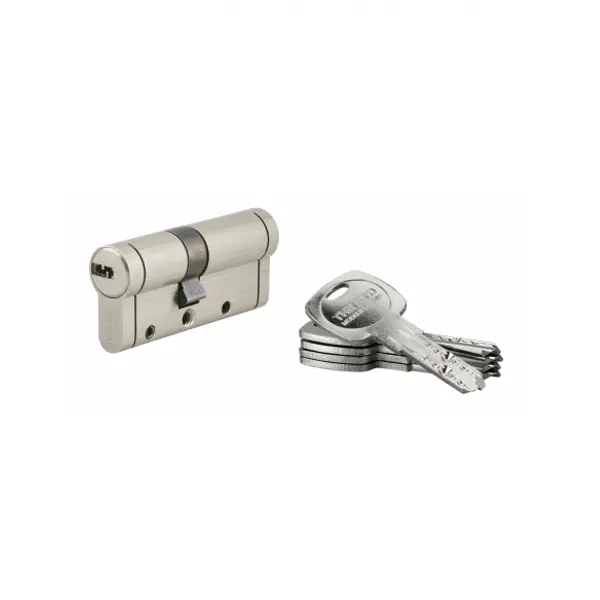 Cylindre de serrure Trafic 12, 30x40mm, nickel, anti-arrachement, anti-perçage, anti-casse, 5 clés - THIRARD