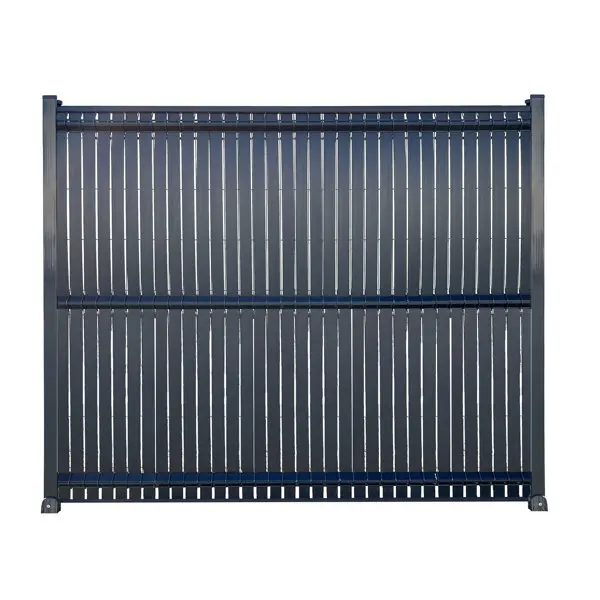 Kit occultation pour grillage rigide gris 7016 - 1,73 x 2 m