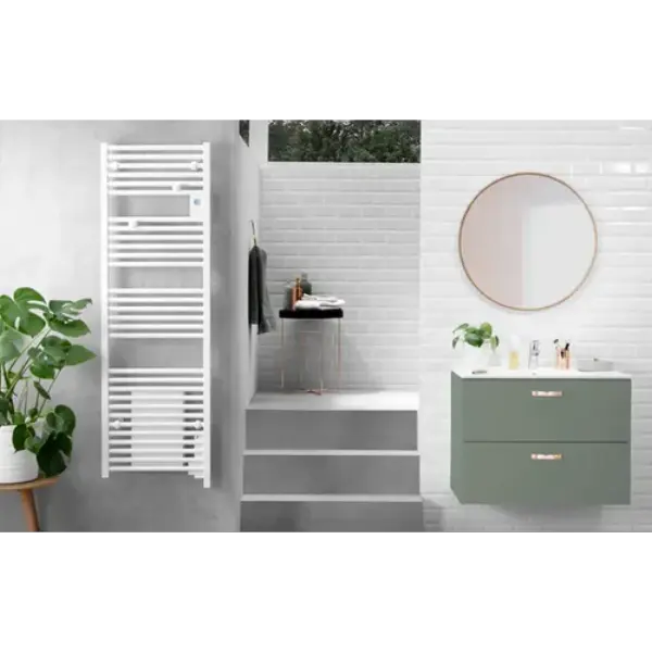 Sèche-serviette électrique + soufflerie Doris - blanc 750W+1000W H1590