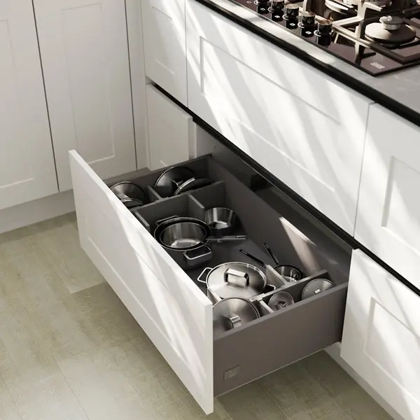 Mécanisme 80cm pour casserolier de cuisine - L. 76.4 x H. 19cm