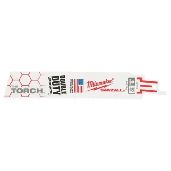 Lame de Scie Sabre Torch 18 TPI 230mm lot de 5 Milwaukee