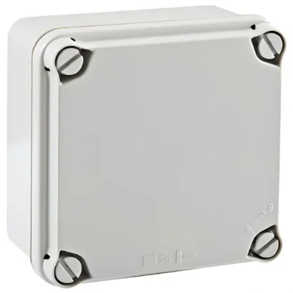 EL111 IDE Boitier électrique étanche IP67 avec bords lisses dim 108x108x64