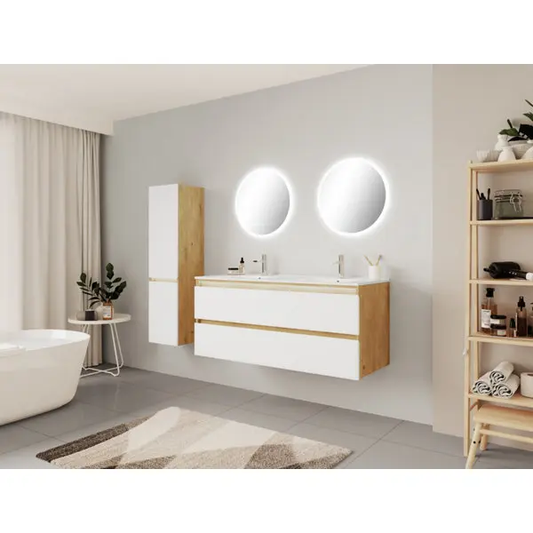 Ensemble meuble + vasque + miroirs L. 120 cm "Madison"