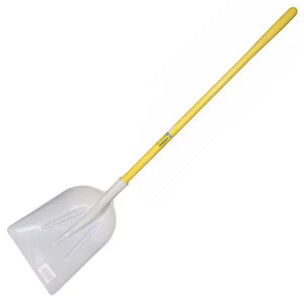 Pelle plastique blanche alimentaire manche nupla droit + etiquette alimentaire - PERRIN