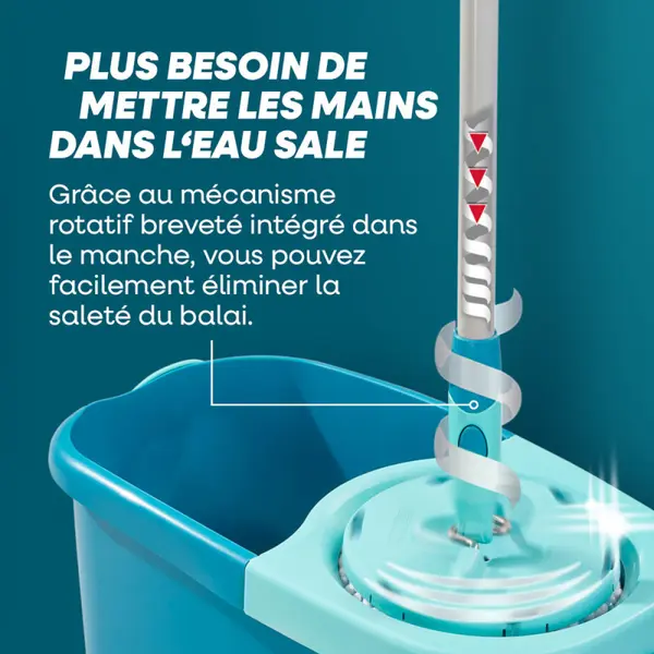 Set lave sol Clean Twist Disc Mop Ergo LEIFHEIT