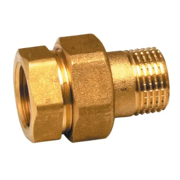 Raccord union laiton droit à visser MF 12x17