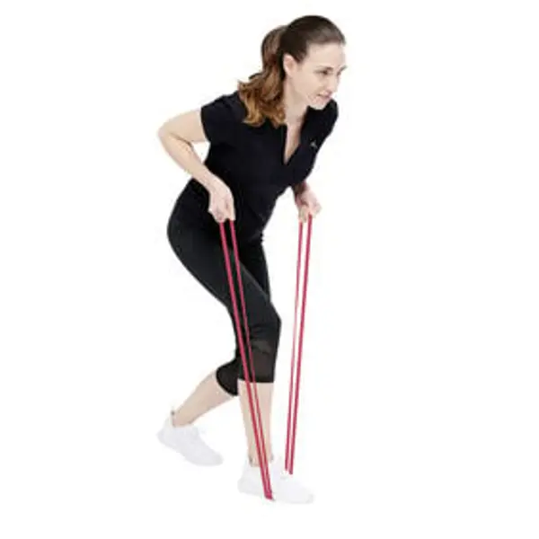 Élastique fitness force 7 à 16 rouge