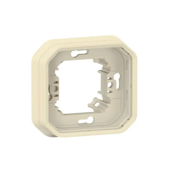 Support plaque encastré 1 poste Plexo sable - 069890L