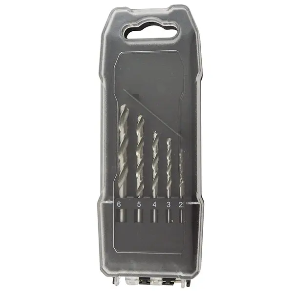 Coffret de 5 forets métal HSS de 2 à 6 mm