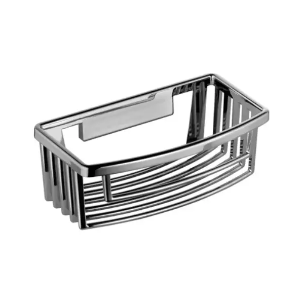 Panier de douche amovible droit à fil chrome