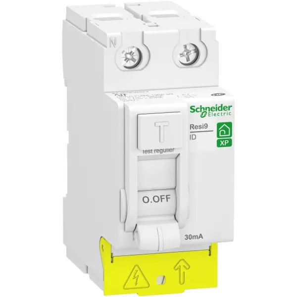 Interrupteur Différentiel Resi9 XP 2P 63A 30mA Type A Peignable - Schneider Electric - R9PRA263