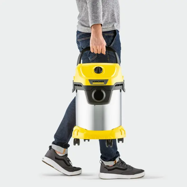 Aspirateur à eau et poussière filaire 1000 W cuve inox 19 L - WD 3 SV