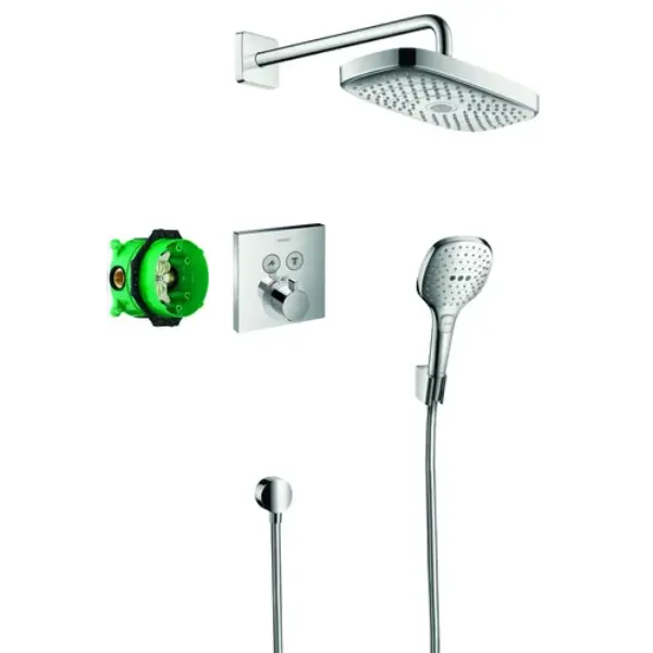 Pack encastré Raindance Select E avec mitigeur thermostatique ShowerSelect - chrome
